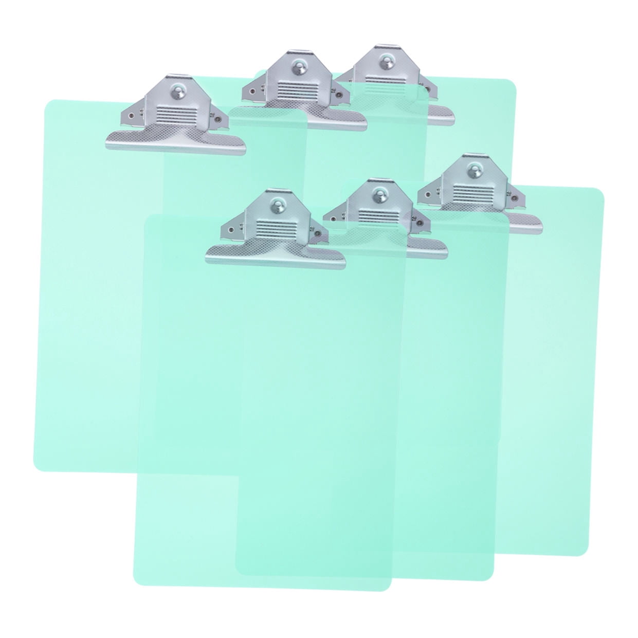 OUNONA  6 Pcs Plastic Board Folder Restaurant Server Bill Book Green Notepad Memo