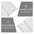 thumbnail image 3 of FESTFENDS 1Par Para Colgar Cuadros De Aluminio Plateado Con Clip Antideslizante Para, 3 of 7