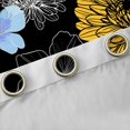 thumbnail image 4 of jejeloiu Rustic Flower Floral Blackout Curtains Set of 2 (52x84 Each),Vintage Aesthetic Desgin Window Curtains,Orange Black Blue Curtains and Drapes For Adult,Ultra Soft Home Decor, 4 of 6