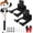 Black A, variant on Wall Mounted Trimmer Rack, Steel Weed Eater Hangers with Non Slip Coating for Garage Tool Storage