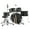 black, variant on Kids Drum Set for Toddlers,5 Piece Kids Drum Set with Tom,Cymbal,Youth Junior Drum Kit with Pedal,Drumsticks and Seat for Beginner