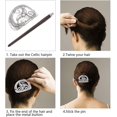 thumbnail image 3 of Lote De 2 Pingle Cheveux Celtique Pour Femme, Pingle Cheveux En Pingle Cheveux Vintage Nordique Viking Avec Bton En Bois, 3 of 4