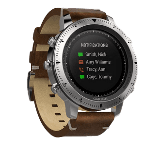Garmin Fenix Chronos w/ Leather Band, GPS Smartwatch (Garmin Certified )