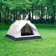 thumbnail image 5 of Instant Pop Up Camping Tent for 3-4 Person – 190T Silver Coated Polyester, PU2000mm Waterproof, for Outdoor Hiking Beach Backyard, 5 of 8