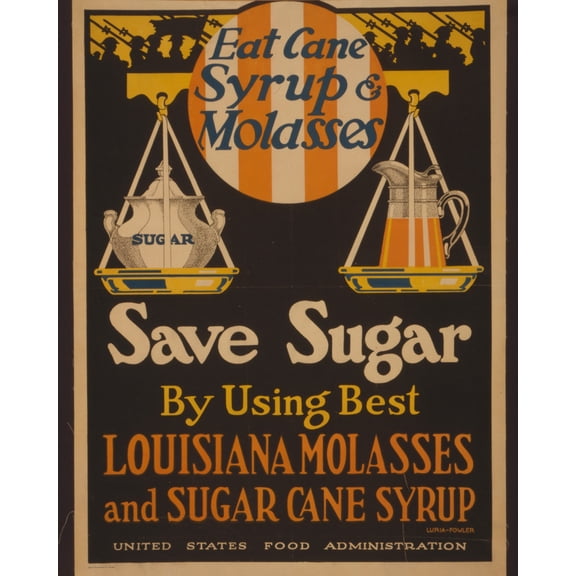 Print: Eat Cane Syrup & Molasses, Save Sugar By Using Best Louisiana