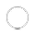 thumbnail image 3 of Platinum 950 2.2mm Slight Court Comfort Women Half Eternity Diamond Wedding Band/Ring Brilliant Cut 0.12 Carat G - SI1, 3 of 3