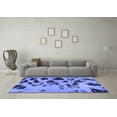 thumbnail image 3 of Ahgly Company Indoor Rectangle Abstract Blue Modern Area Rugs, 2' x 5', 3 of 4