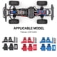 thumbnail image 2 of Soporte amortiguador RC Bewildely 1/18 aleación de aluminio para Trx4m Kits de construcción modelo Azul, 2 of 6