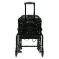 thumbnail image 2 of Cixusio Lightweight Foldable Wheelchair, Carbon Steel Hand Push Wheel Chair with Pull Bar and Safety Belt, 220 lb Capacity, 2 of 20