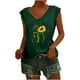 thumbnail image 1 of Camisas con estampado informal con estilo para mujer, camisetas holgadas de manga corta de talla grande, blusa con cuello en V OAVQHLG3B Store lin121212, 1 of 4