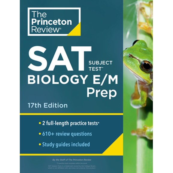 Pre-Owned Princeton Review SAT Subject Test Biology E/M Prep, 17th Edition: Practice Tests + Content Review + Strategies & Techniques (Paperback) 0525568948 9780525568940