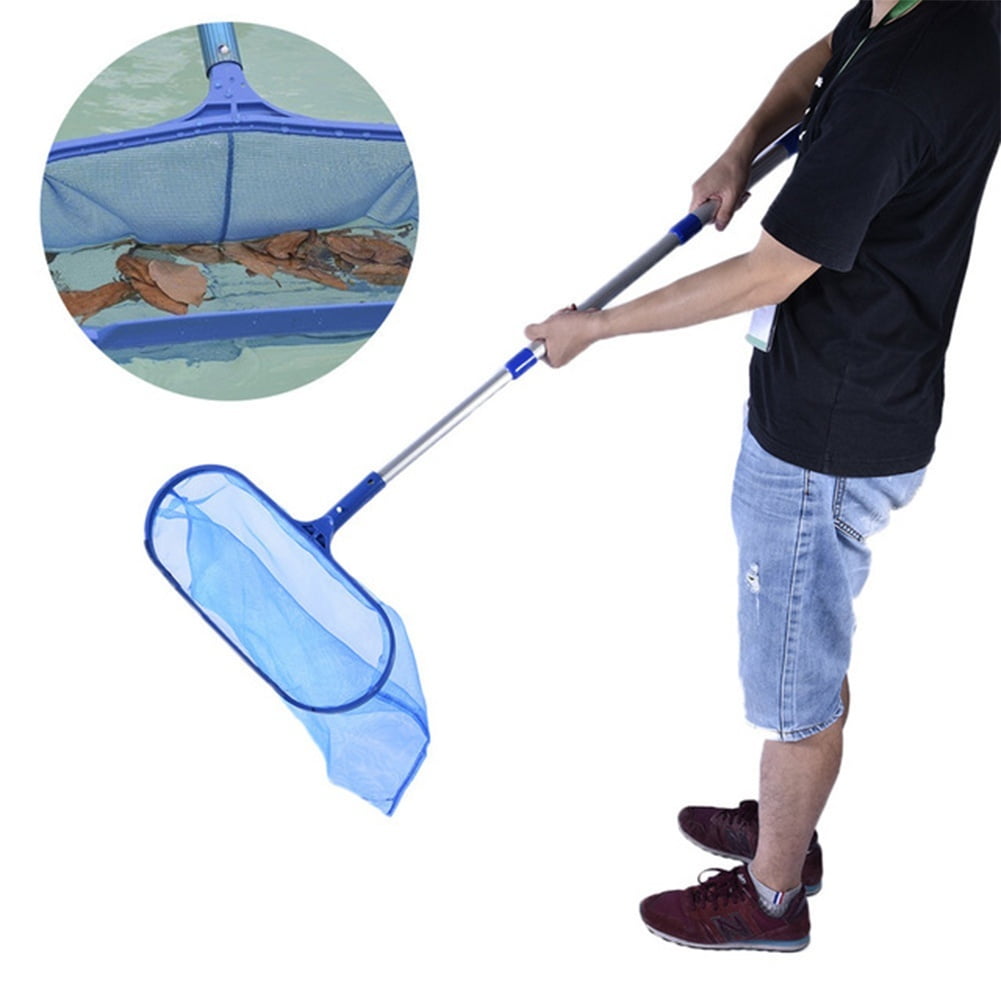 Pool Skimmer Net with Telescopic Pole, Debris Cleaning Tools for Pond, Tub, Fountain Walmart