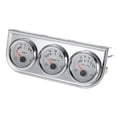 thumbnail image 3 of 52MM Oil Pressure Fahrenheit Water Temperature Gauge Voltmeter Chrome 3 in 1 Gauge Kit Car Motorcycle Meter, 3 of 5