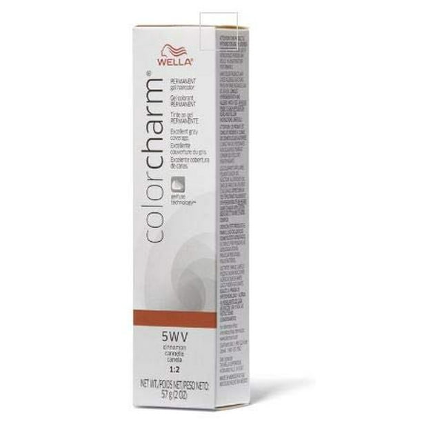 Wella Color Charm GEL Permanent Haircolor (w/Sleek Brush) Hair Color Dye  for Excellent Gray Coverage, Gelfuse Technology (4R/365 Cinnamon Brown) -  