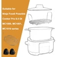 thumbnail image 4 of Steam and Roast Rack Compatible with Ninja Foodi Possible Cooker Pro 8.5 Qt MC1000 MC1001 MC1010 Series, Stainless Steel Possible Steamer Cooker Accessories for Slow Cooker Crock Pot, 4 of 7