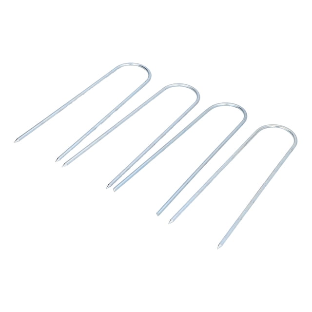 4 clavos en forma de U para carpas, grapas de acero inoxidable para jardín, para asegurar el césped.