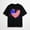 Black-18, variant on Womens Dandelion T Shirts Sunflower Graphic Casual Tees Short Sleeve Tops