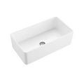 thumbnail image 4 of Napa - 30" Single Bowl Reversible Fireclay Apron Front Farmhouse Kitchen Sink - Glossy White, 4 of 4