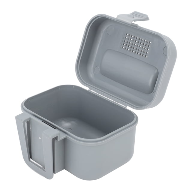 Live Bait Box, Plastic Bait Bucket with Tweezer, Portable Worm Storage Container with Perforated Cover Array Design for Fishing Enthusiasts