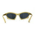 thumbnail image 4 of Trendy Iconic 90s Wrap Around Sport Plastic Sunglasses Gold Black, 4 of 4