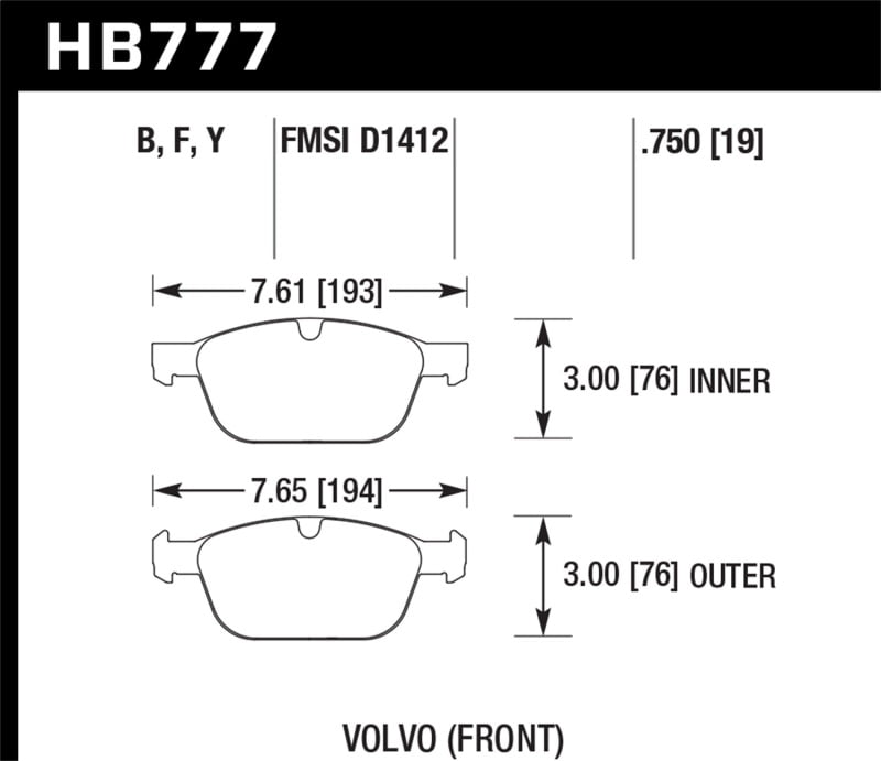 89-92 Ford Thunderbird Front Brake Caliper Pads Set NEW