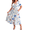 Pink-Blue-Floral, variant on WellSize Plus Size Maxi Dresses for Women Casual V Neck Short Sleeve Floral Dress Summer Flowy Sundresses with Pockets