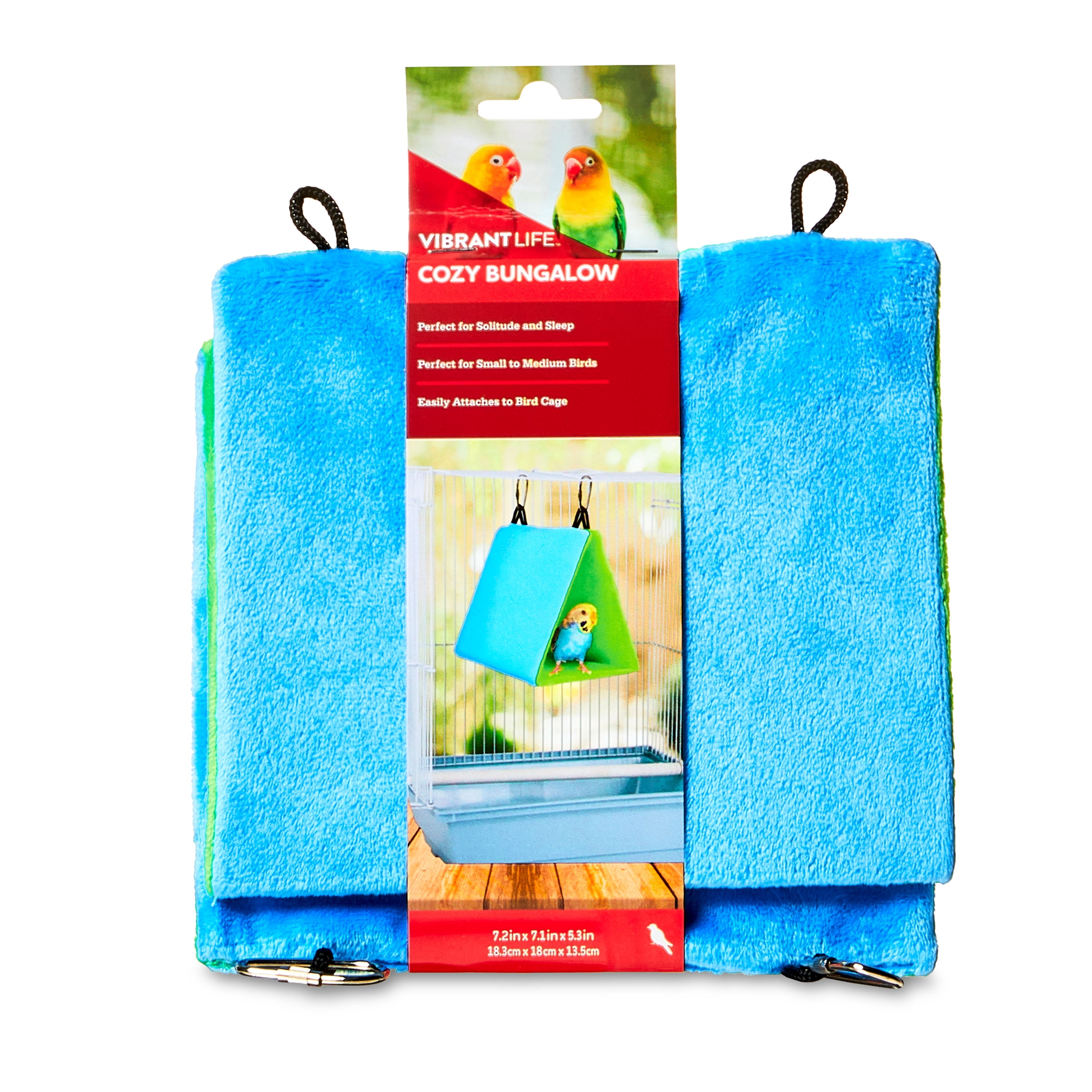 Vibrant Life Cozy Bungalow, Blue/Green, 7.2 in x 7.1 in x 5.3 in