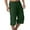 DH04-Dark Green, variant on ADSSDQ Men's Long Linen Shorts Casual Summer Beach Below Knee Length Pocketed 3/4 Drawstring Capri Pant with Pockets Black 2XL
