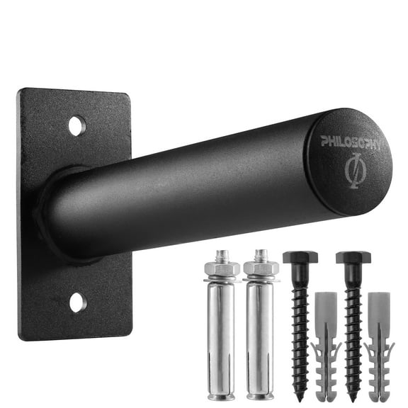 Philosophy Gym Wall Mounted Olympic Weight Plate Holder, Fits 2" Weight Plates