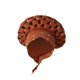 thumbnail image 1 of Qarigey African Turban Women Sequin Headwear Head Hair Headwrap Cover Scarf  Girls Sombreros Marrón, 1 of 1