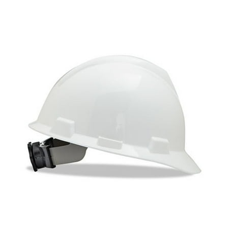 V-Gard Hard Hats w/Ratchet Suspension Large Size 7 1/2 - 8 1/2, White