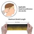 thumbnail image 5 of Easygdp Gold Glitter Gradient Sports Headband Non Slip Headband Unisex for Head Circumference 19.6 - 22.4 inch, 5 of 9