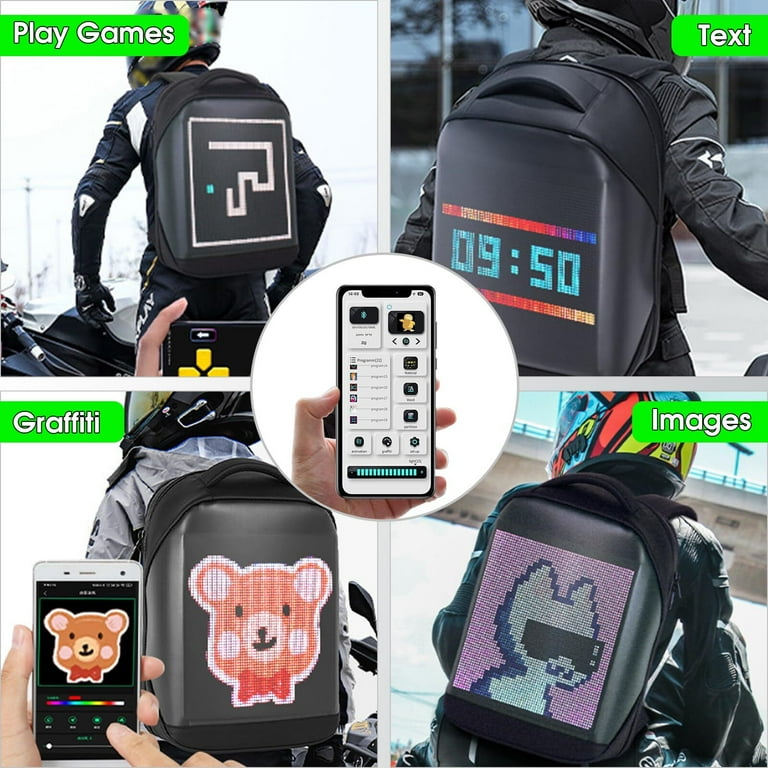 LED Rider Backpack ブラック LED Rider Backpack ブラック Rider LED Motorcycle Backpack