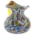 thumbnail image 3 of GlassOfVenice Murano Glass Millefiori Pitcher or Carafe, 3 of 8