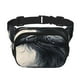 thumbnail image 1 of Fotbe Red Black Ink Style Bald Eagle Cangurera Cuadrada con Estampado de Doble Capa, Bolsa de Cintura Ajustable Mini para Hombres y Mujeres, 1 of 9