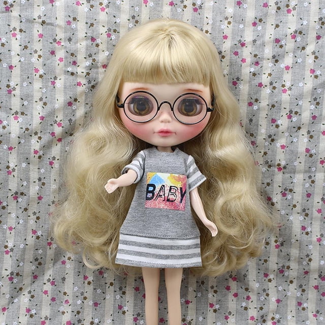 Conjunto de ropa de , 1/6 Doll Casual -shirt Outfit for 12 '' Neo Dolls Clothes gris Yotijar Muñecas de manga larga Tshirt