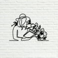 thumbnail image 2 of Craftnamesign Women Reading a Book Metal Wall Decor, Book Home Wall Art, Book Wall Art, 2 of 5
