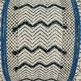 thumbnail image 5 of Fennco Styles Boho Rug Design Cotton Decorative Throw Pillow 16" W x 24" L - Blue Geometric Cushion for Home, Couch, Living Room, Office and Bedroom Decor, 5 of 6