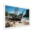 thumbnail image 2 of Designart "Tranquil Waters of Krabi's Coastal Cradle I" Coastal Framed Wall Art Decor - Coastal Blue Coastal Beach Hallway Framed Wall Art Decor, 2 of 6