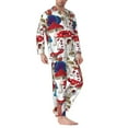 thumbnail image 3 of Kll Colorful Mushrooms (2) Sleepwear Mens Flannel Pajamas,Long Cotton Pj Set, 3 of 9
