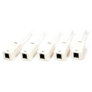 THE CIMPLE CO - DSL Phone Line Filter - 5 Pack - Ivory - Reduce Digital Noise Caused By DSL Line