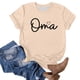 thumbnail image 4 of Fiudx Ofertas de La Semana Camiseta de Manga Corta con Cuello Redondo y Estampado Retro para Mujer, 4 of 4