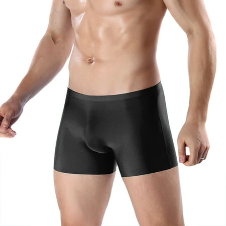 

Transparent Spring Traceless Panties Lightweight Sexy Underwear Men s Simple Underwear for Men Black 2XL