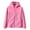 Pink, variant on Women's Fall Winter Sherpa Fleece Jacket Casual Fuzzy Coat with Pockets Black XL