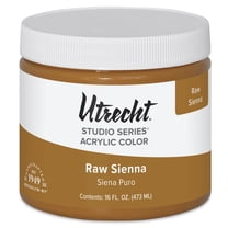 Utrecht Studio Series Acrylic Paint - Raw Sienna, Pint