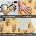 thumbnail image 3 of Sikiie German Shepherd Dog Print Flannel Anti-slip Floor Mat 16x24in, Thickened Dustproof Entrance Door Mat Floor Mat for Kitchen, Bathroom, Laundry Room, 3 of 7