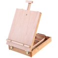 thumbnail image 1 of Caballete de Caja de Bocetos de Mesa de Madera Ajustable Grande Caballete de Caja de Bocetos de Escritorio para Artistas Estudiantes de Arte y Principiantes, 1 of 8