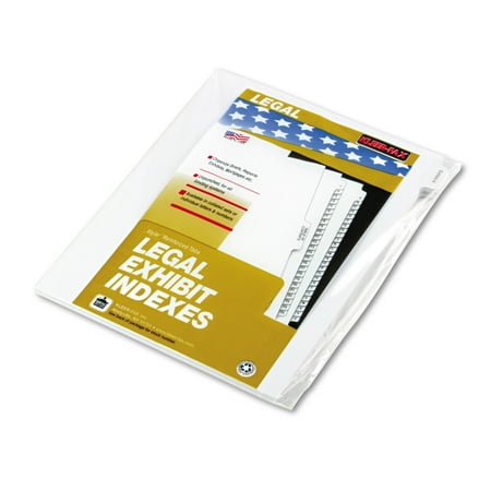 90000 Series Legal Exhibit Index Dividers, 1/10 Cut Tab, "Exhibit A", 25/Pack