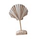 thumbnail image 2 of Adorno de concha de madera, figura decorativa, arte costero, pieza de colección, decoración de escritorio Blanco Marrón, 2 of 9