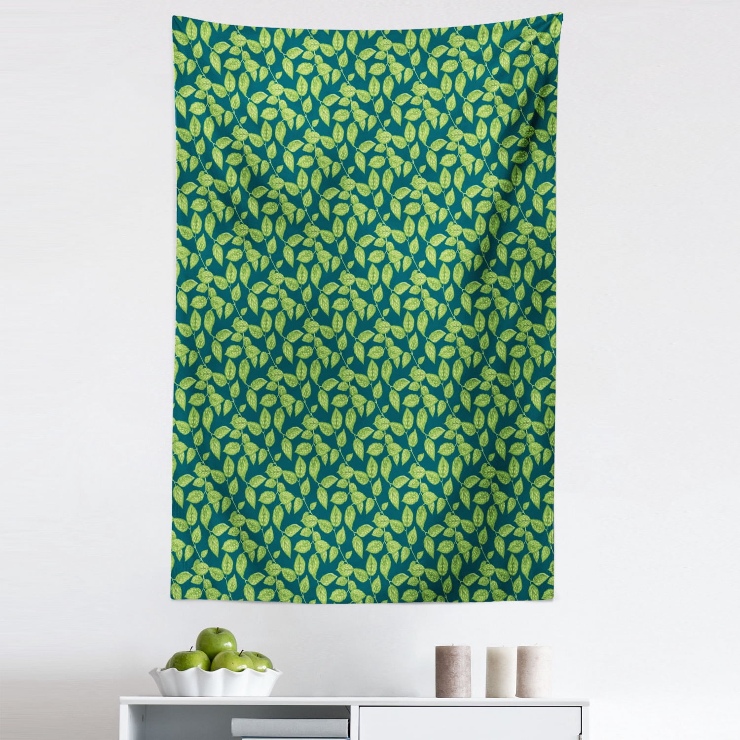 Fresh Look at Botanical Tapestry Bicolour Nature Pattern With Repeating Jasmine Bush